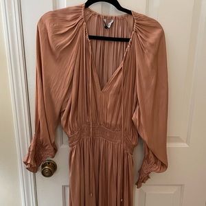 Mid length silky dress